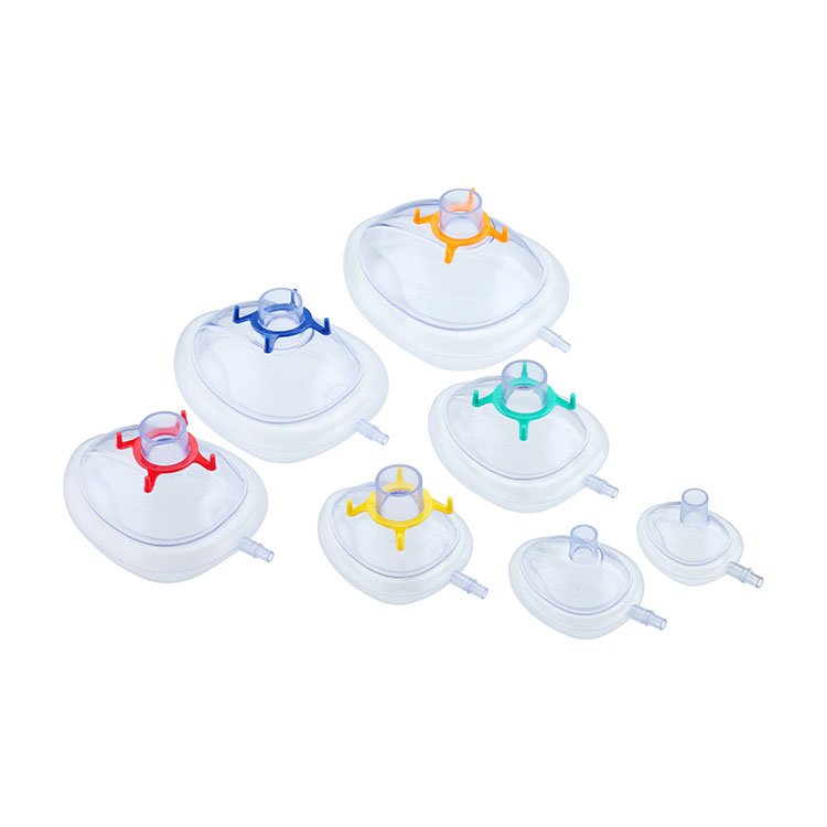 High-Quality Medical Anesthesia Mask with Contoured Air Cushion for Hospital Use