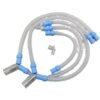 Reusable medical grade silicone breathing circuit with water trap
